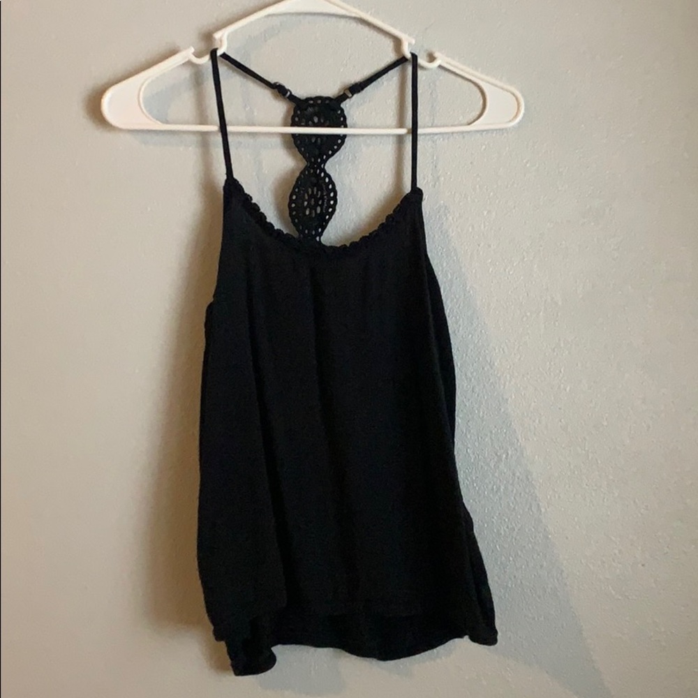 Black tank top